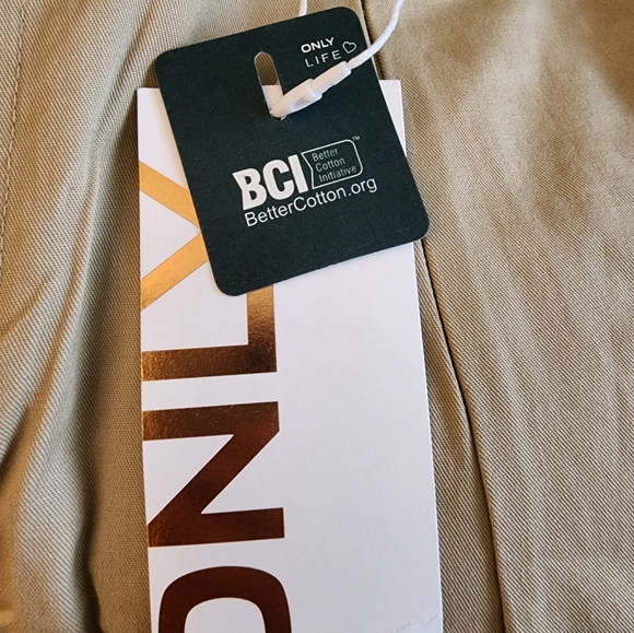 Only Beige Cargo Pants Size L 32" - Picture 2 of 14